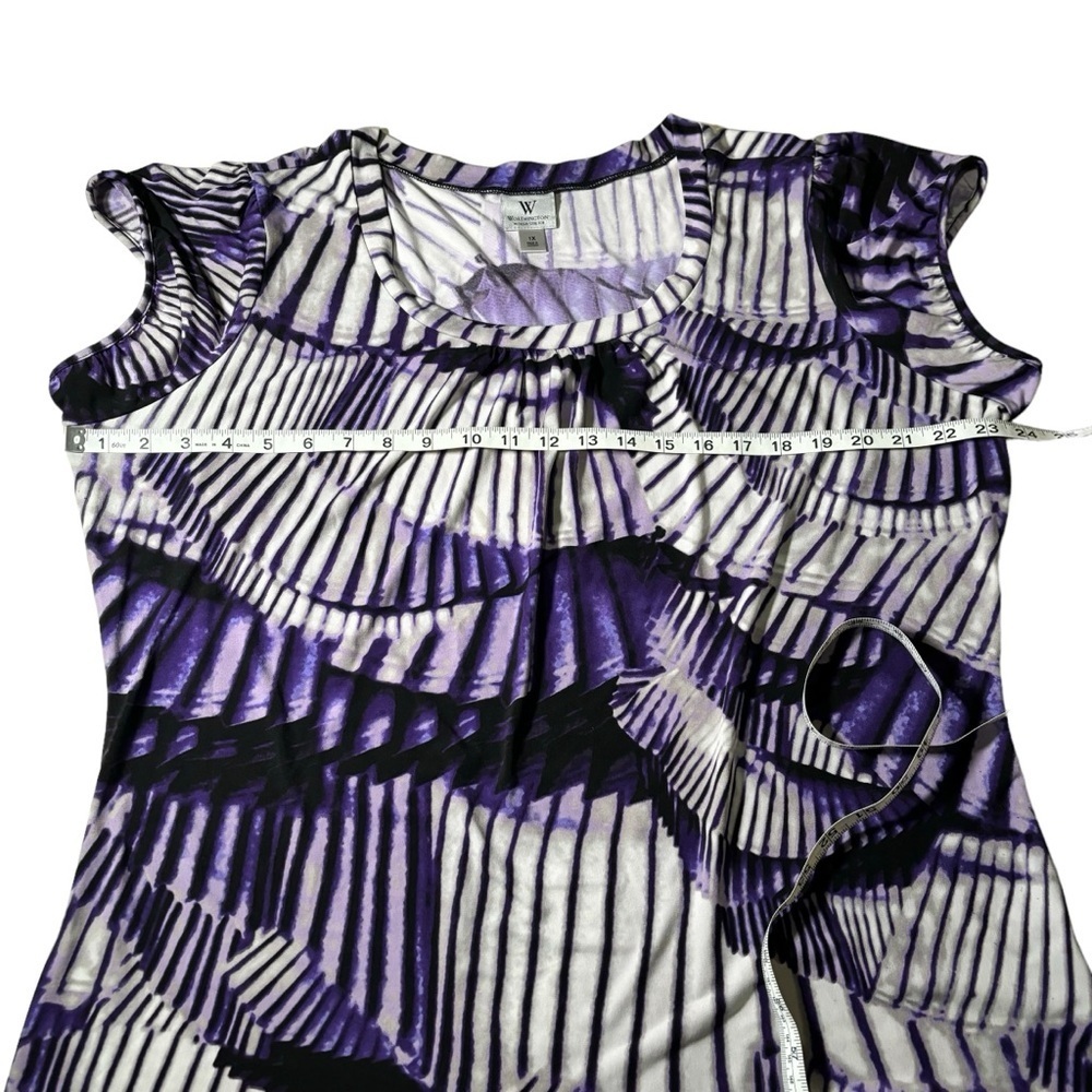 Worthington Woman Stretch Crew Neck Top Women's Size 1X - Picture 10 of 12